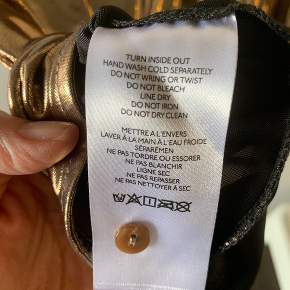 Anthropologie Metallic Blouse copper - Picture 5 of 7